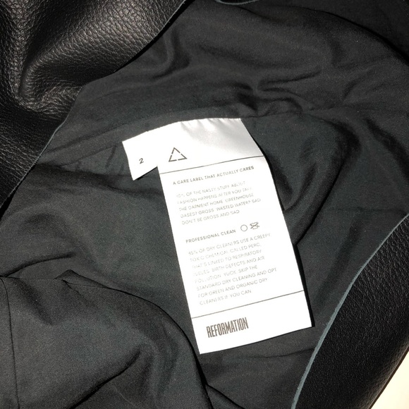 ❌Sold❌ Reformation Jinx Leather Dress S/2 - Picture 5 of 5